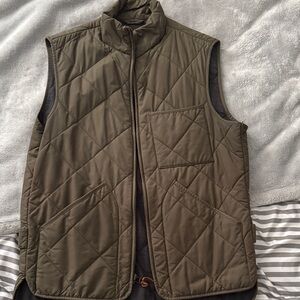 J. Crew Men's Quilted Khaki Vest